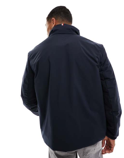 Chaqueta azul marino con cuello rígido Mix Media de Tommy Hilfiger, 3 de 4