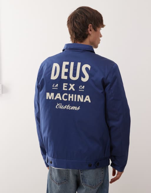 Chaqueta azul marino de estilo worker 2.0 de Deus Ex Machina, 3 de 5