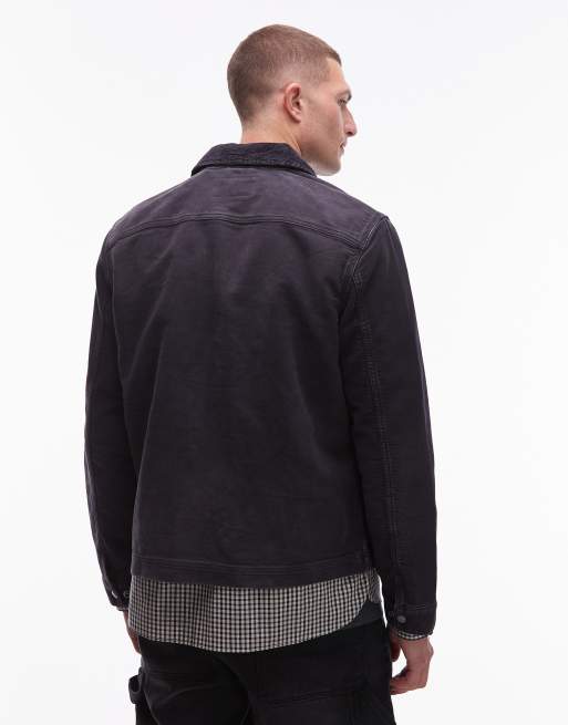 Chaqueta azul oscuro de lona Rothwell de AllSaints, 3 de 5