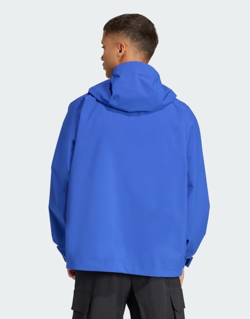 Chaqueta azul semilúcido impermeable Myshelter Climaproof de adidas Performance, 2 de 5