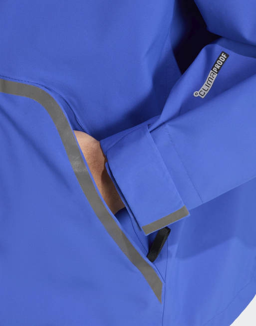 Chaqueta azul semilúcido impermeable Myshelter Climaproof de adidas Performance, 4 de 5