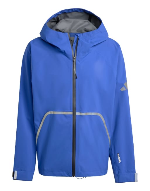 Chaqueta azul semilúcido impermeable Myshelter Climaproof de adidas Performance, 5 de 5