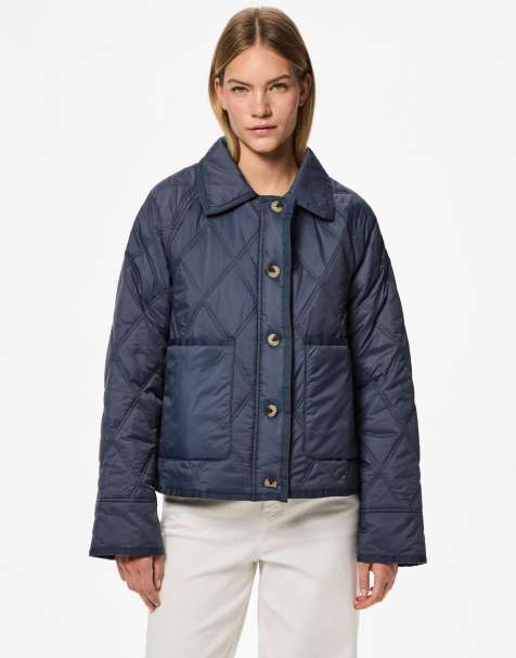 Chaqueta azul sombreado guateada de Pieces - view 1