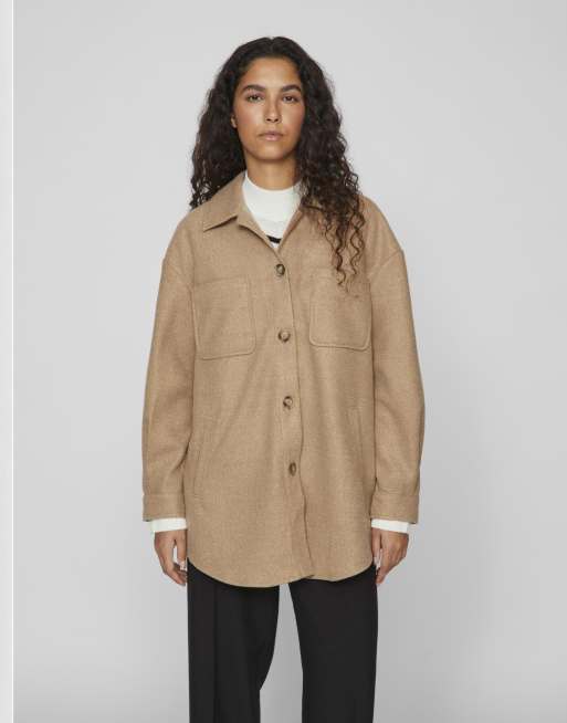 Chaqueta beis claro jaspeado de VILA