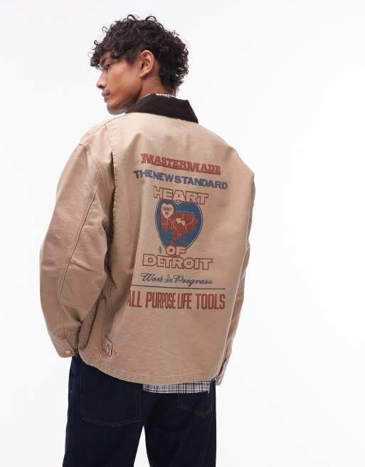 Chaqueta beis con estampado gráfico en la espalda OG Arcan de Carhartt WIP, 3 de 5