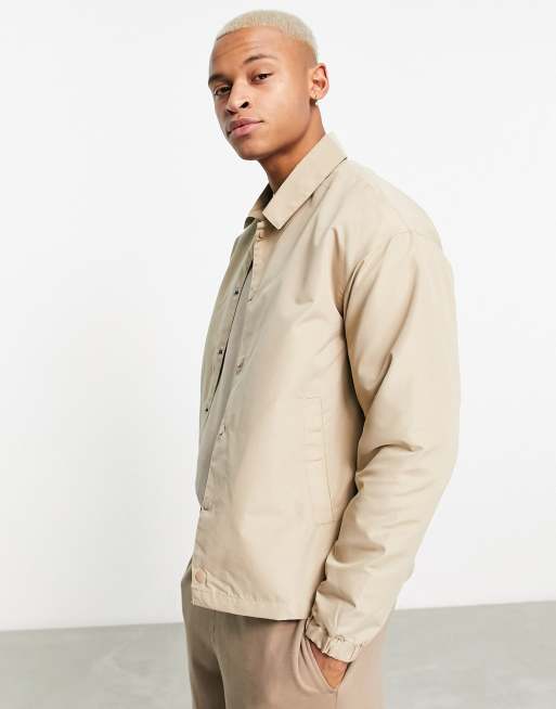Chaqueta beis de estilo entrenador de Jack & Jones Originals