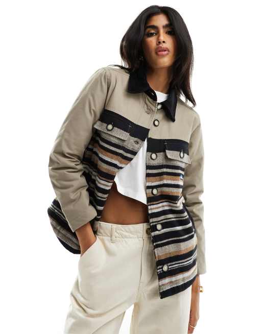 Chaqueta beis de estilo worker Zaltana de Kavu