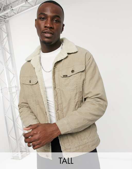 Chaqueta beis de sherpa de Lee Tall