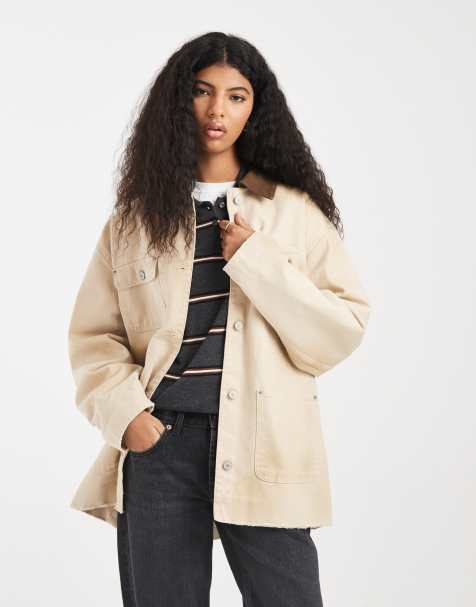 Chaqueta beis extragrande de estilo worker de Tommy Jeans - view 1