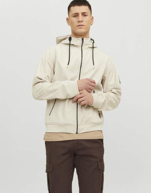 Chaqueta beis rayo de luna de Softshell de Jack & Jones