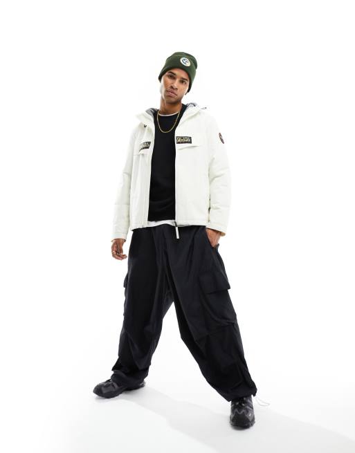 Chaqueta blanco hueso con cremallera aislante e impermeable Rainforest Winter de Napapijri, 2 de 4
