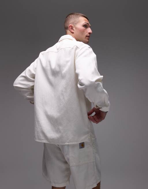 Chaqueta blanco hueso estilo camisa Rainer de Carhartt WIP, 2 de 4