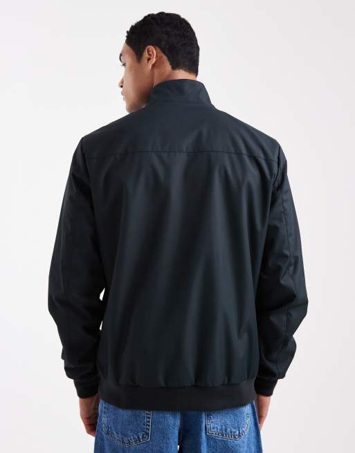Chaqueta bomber azul marino con bolsillos delanteros de Threadbare, 3 de 5