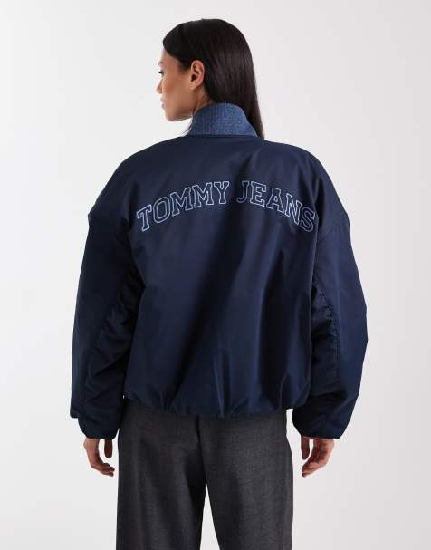 Chaqueta bomber azul marino de nailon de Tommy Jeans - view 1