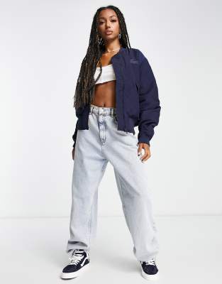 Chaqueta Bomber En Azul Marino De Lacoste | ASOS