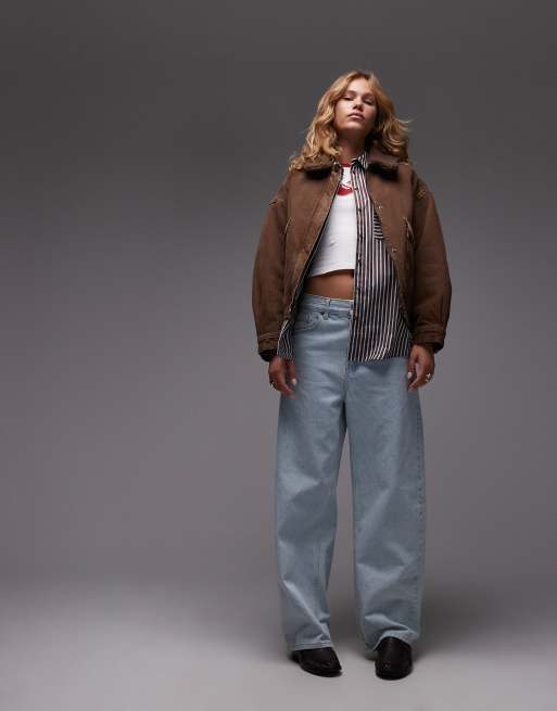 Chaqueta bomber marrón de sherpa de Levi's, 2 de 4