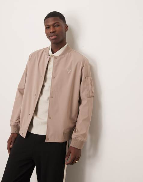 Chaqueta bomber marrón topo de Softshell de Lyle & Scott - view 1