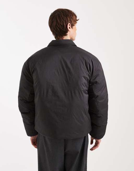 Chaqueta bomber negra acolchada con solapas de Tommy Jeans, 3 de 5