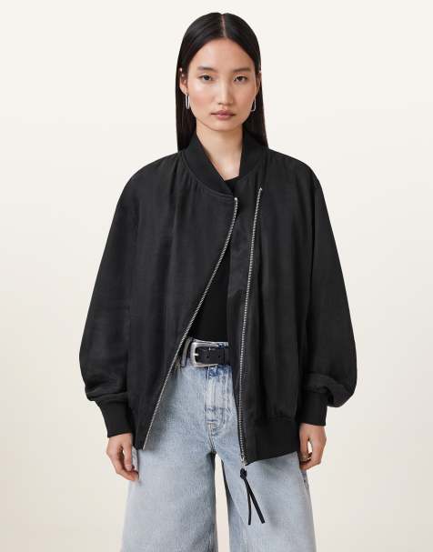 Chaqueta bomber negra Avril de AllSaints - view 1