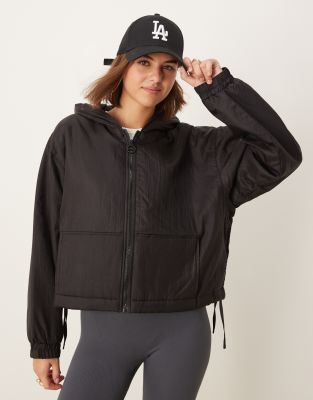 Chaqueta bomber negra con capucha de Pimkie - view 1