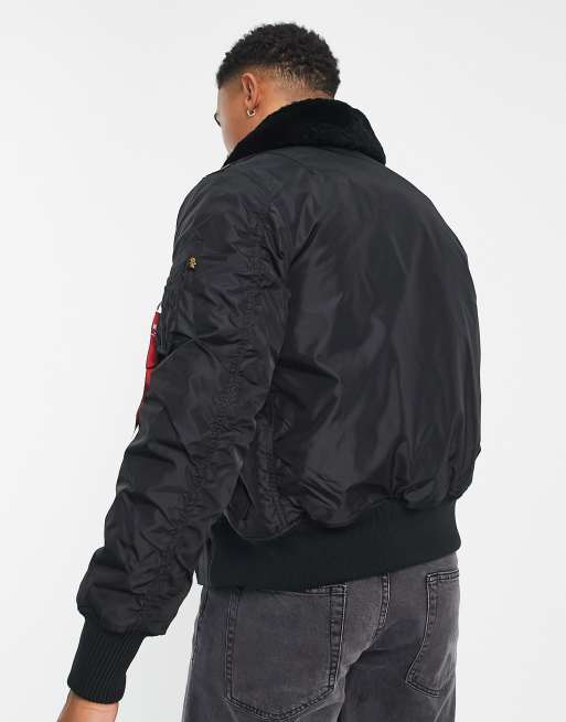 Alpha Industries Chaqueta de cuero - black/negro 