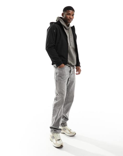 Chaqueta bomber negro con capucha y logo de Jack & Jones, 2 de 4