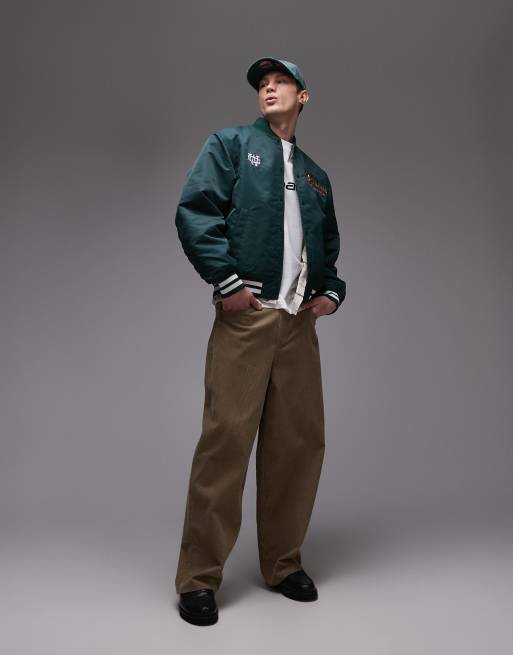 Chaqueta bomber verde Flaming Ducks de Carhartt WIP, 3 de 4