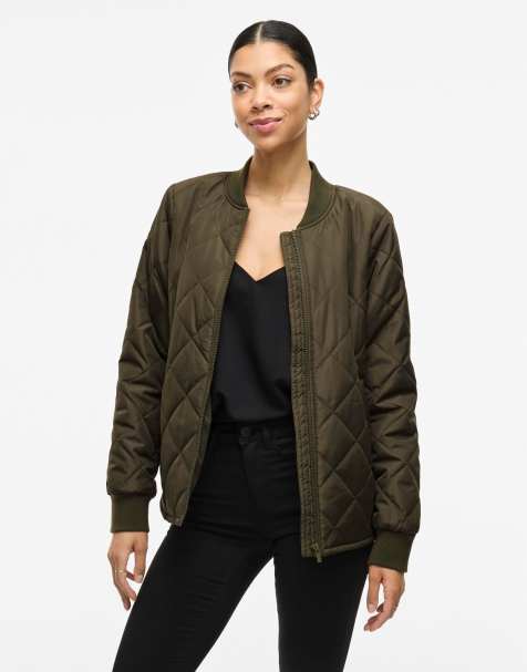 Chaqueta bomber verde oscuro de VILA - view 1