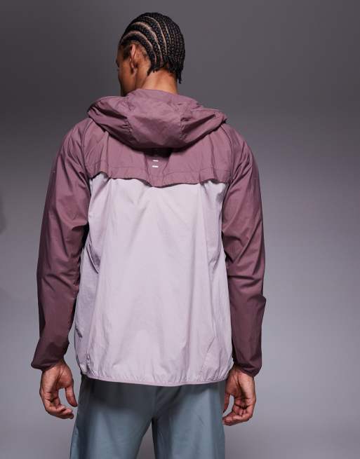 Chaqueta burdeos y morado claro Stride Repel de Nike Running, 4 de 5