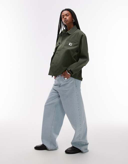 Chaqueta caqui con bolsillo de cremallera Barnett de Carhartt WIP, 3 de 4