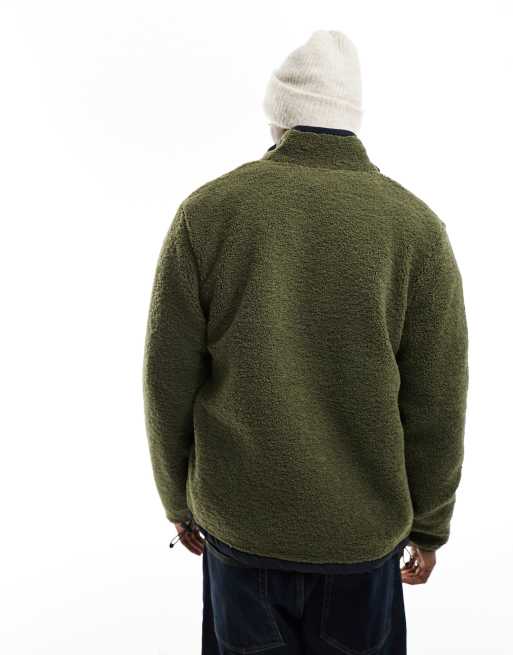 Chaqueta caqui con cremallera de sherpa Pato de Farah, 4 de 4