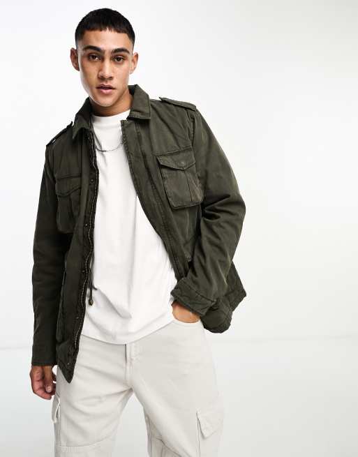 Chaqueta Militar De Caqui Para Hombre Online