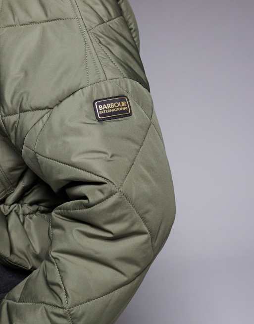 Chaqueta caqui guateada con cintura entallada Pagan de Barbour International, 2 de 4