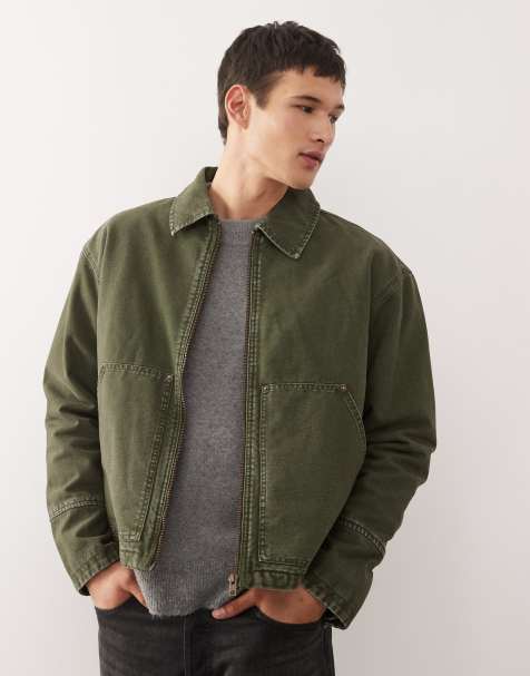 Chaqueta caqui lavado utilitaria de Weekday - view 1