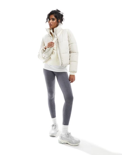 Chaqueta color crema acolchada de JDY, 4 de 4