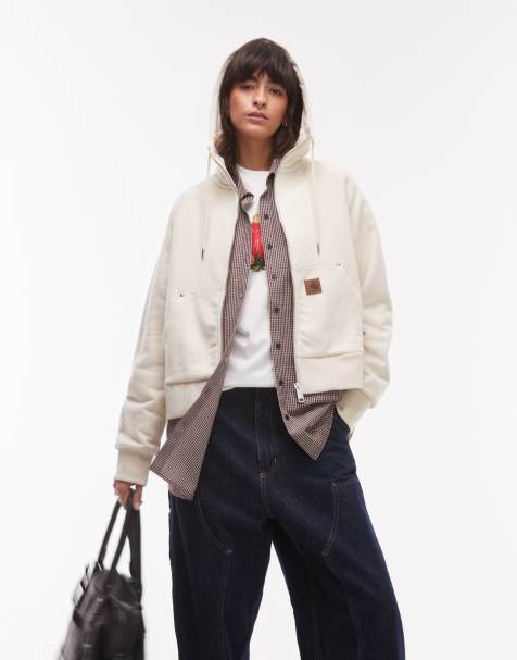 Chaqueta color crema con capucha Eldon de Carhartt WIP - view 1