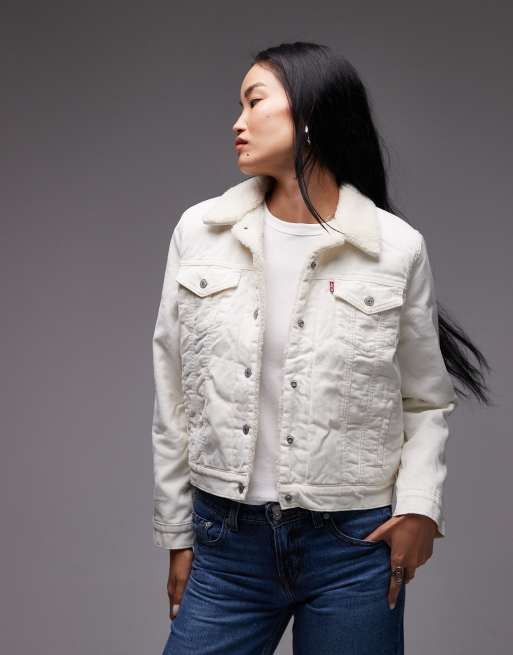 Chaqueta color crudo de estilo camionero de sherpa Original de Levi's