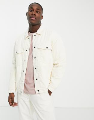 Chaqueta color crudo de estilo western de pana de Topman (parte de un conjunto)