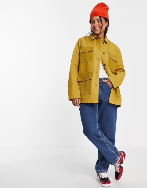 Chaqueta color mostaza con estampado de cachemir Chore de Dickies 