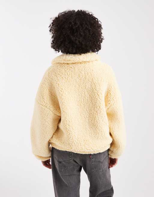 Chaqueta color nata con cremallera de borreguito de Miss Selfridge, 3 de 4