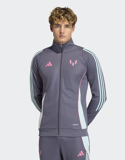 Chaqueta color ónix aurora con diseño de Messi de adidas Performance