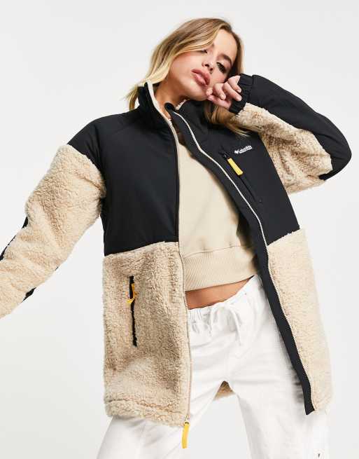 Chaqueta color piedra con cremallera de felpa Ballistic Ridge de Columbia