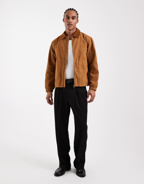 Chaqueta color tostado con detalle de solapas de pana de ONLY & SONS - view 1