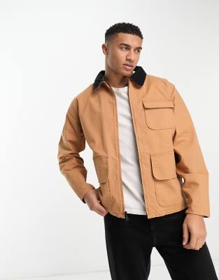 Chaqueta color tostado estilo cazador con cuello en contraste Skate de Levi's