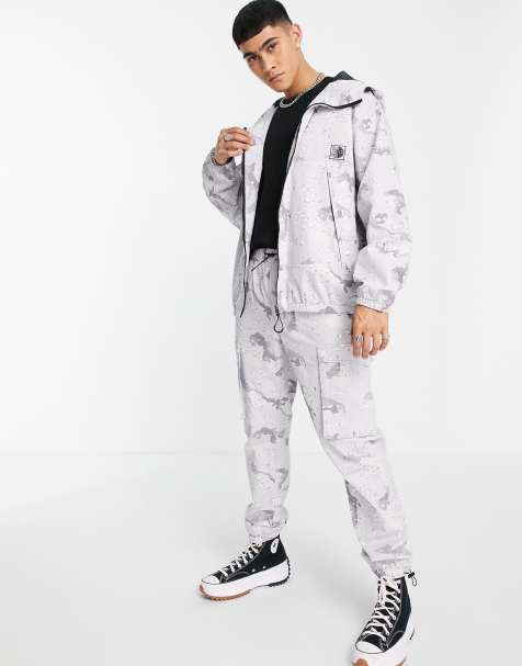 Chaqueta con estampado de camuflaje de tejido antidesgarros de Topman - view 1