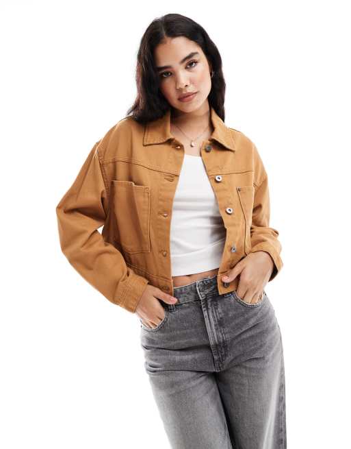 Chaqueta corta color azucar moreno estilo camionero Raynes de Vans
