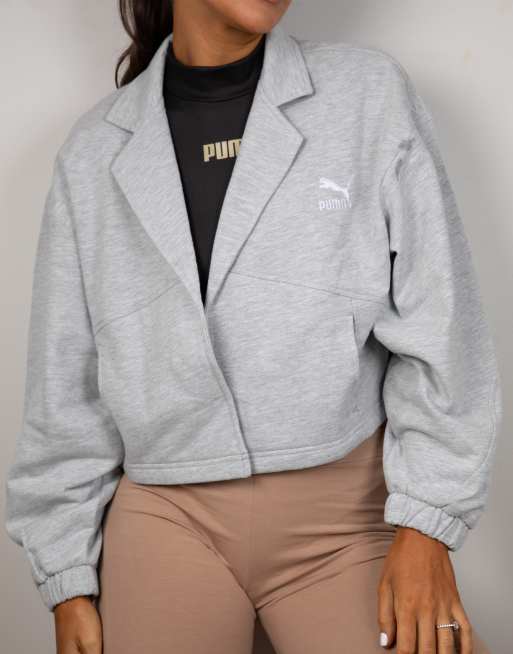 Chaqueta corta gris jaspeado exclusiva en ASOS de PUMA x Stef Fit, 3 de 4