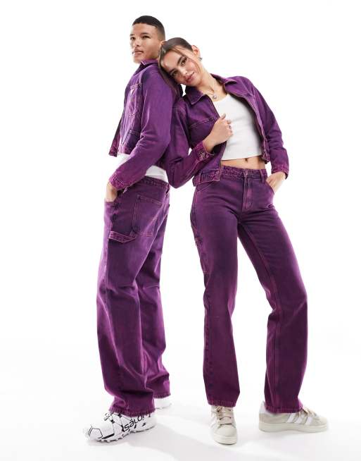 Chaqueta corta rosa unisex estilo carpintero de GUESS Originals ASOS