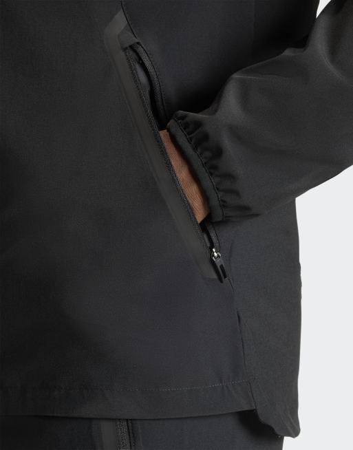 Chaqueta cortavientos negra Tiro Travel de adidas Performance, 4 de 4