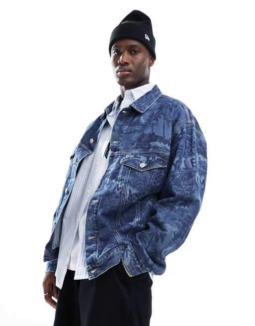 Chaqueta de camionero extragrande con lavado medio Aiden de Tommy Jeans